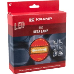 Lampă spate multifuncțională LED rotundă 12-24V diametru 140mm 7 poli Kramp