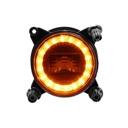Far LED, 28/18W, rotund, 10-30V, Ø90mm, fază lungă, semnalizare