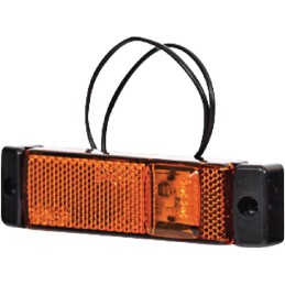 Lampă gabarit LED dreptunghiulară 12/24V 130x32x20,5mm Kramp