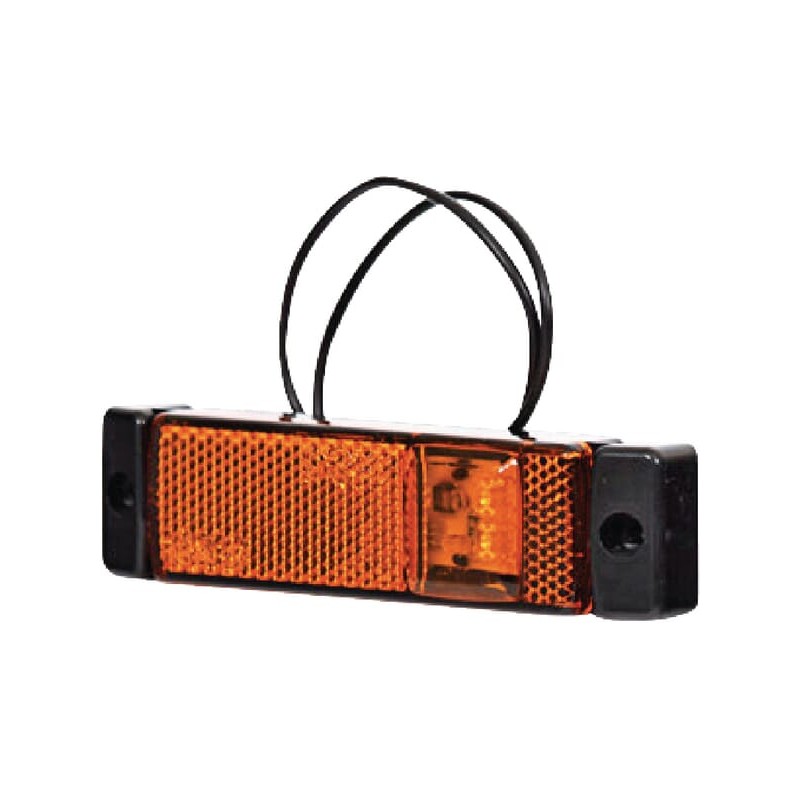 Lampă gabarit LED dreptunghiulară 12/24V 130x32x20,5mm Kramp