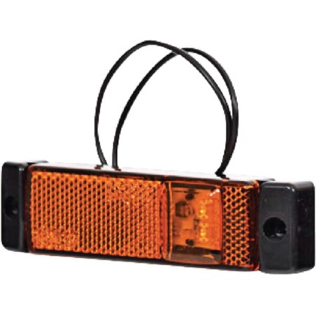 Lampă gabarit LED dreptunghiulară 12/24V 130x32x20,5mm Kramp