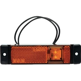 Lampă gabarit LED dreptunghiulară 12/24V 130x32x20,5mm Kramp