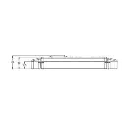Lampă gabarit LED dreptunghiulară 12/24V 130x32x20,5mm Kramp