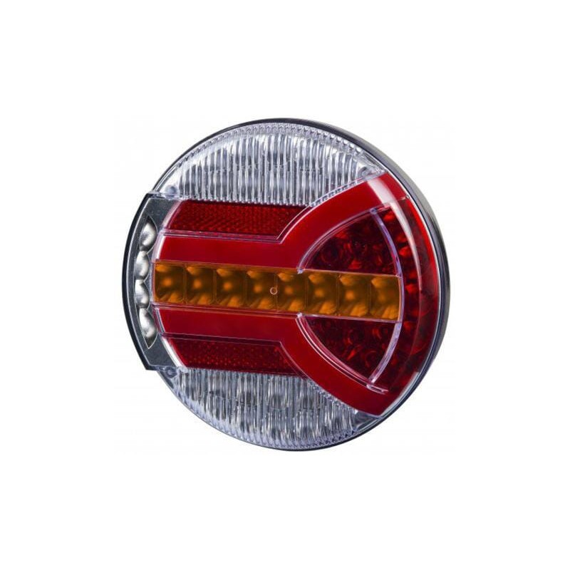 Lampă spate LED rotundă 12-24V alb/portocaliu/roșu Ø140mm Kramp