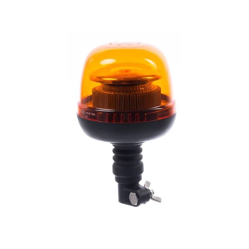 Girofar de avertizare LED 24W 12-24V galben montaj pe stâlp flexibil diametru 128x215mm Kramp