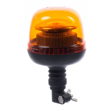 Girofar de avertizare LED 24W 12-24V galben montaj pe stâlp flexibil diametru 128x215mm Kramp
