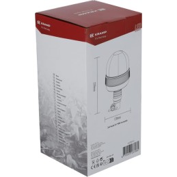Girofar Bec Halogen, 55W, 12V, chihlimbar, montare stâlp flexibil, Ø 127mm x240mm