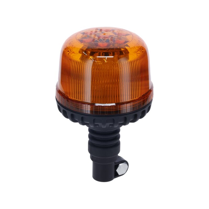 Girofar LED, 20W, 12-24V, chihlimbar, montare pe stâlp flexibil, Ø 126mm x201mm