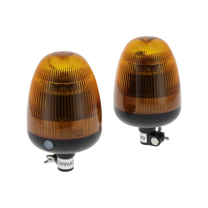 Girofar LED, 20W, 12-24V,chihlimbar, flexibil, Ø 126mm x201mm