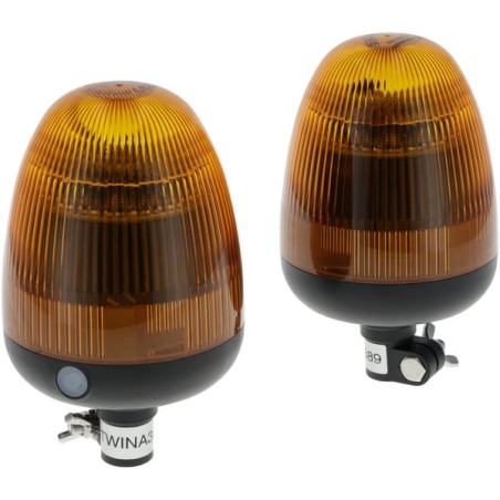Girofar LED, 20W, 12-24V,chihlimbar, flexibil, Ø 126mm x201mm
