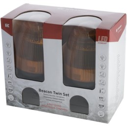 Girofar LED, 20W, 12-24V,chihlimbar, flexibil, Ø 126mm x201mm