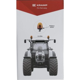 Girofar LED, 20W, 12-24V,chihlimbar, flexibil, Ø 126mm x201mm