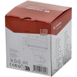 Girofar LED, profil redus, 15W, 12-24V, chihlimbar, Ø 86mm x97mm