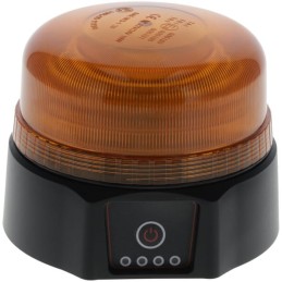 LED de semnalizare, reîncărcabil, telecomandă, 19 W, chihlimbar, magnetic, diametru  114 x 104 mm