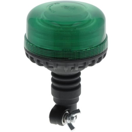 Far LED, profil redus, 17W, 12-24V, verde, montare pe stâlp flexibil, Ø 115mm x179mm
