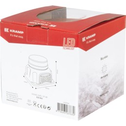 Girofar LED cu șurub și sunet de avertizare (97dB)
