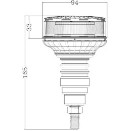 Girofar LED montare LP Flex fix