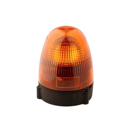 Girofar rotativ halogen rotund 24V galben montare cu șurub diametru 130mm x174mm Hella