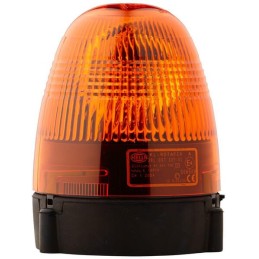 Girofar rotativ halogen rotund 24V galben montare cu șurub diametru 130mm x174mm Hella