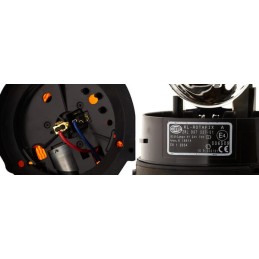 Girofar rotativ halogen rotund 24V galben montare cu șurub diametru 130mm x174mm Hella