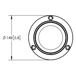Girofar LED, 12-24V, chihlimbar, magnetic, ECCOLED BRONZE ECCO