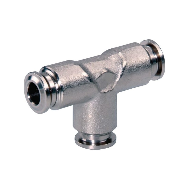 Conector T, clic, 8mm