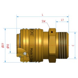 Cuplă rapidă tată G 1/2"