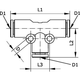 Racord rapid T 12mm