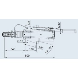 Cuplă remorcare cu frână V 2.8VB1/-C (montare superioară/inferioară)
