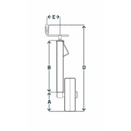Roată de reglare a adâncimii 60x820mm