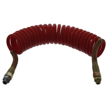 Furtun de aer spiralat M16x1,5 roșu