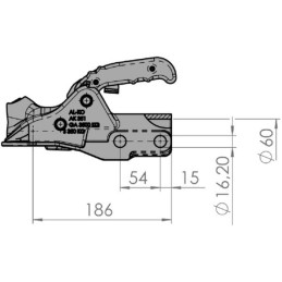 Cuplaj cu cap sferic AK351