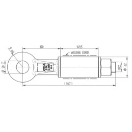 Ochet de remorcare, pivotant 50mm 30T