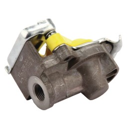 Cuplă aer galbenă cu supapă M16x1,5mm