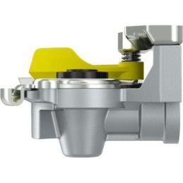 Cuplă aer galbenă cu supapă M16x1,5mm