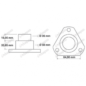 Pivot superior 81863173 Case IH, Ford, Manitou, Merlo