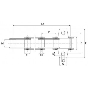 Set lanturi elevator central New Holland 89837403 CA550H