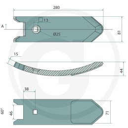 Varf brazdar intarit Horsch 34060850