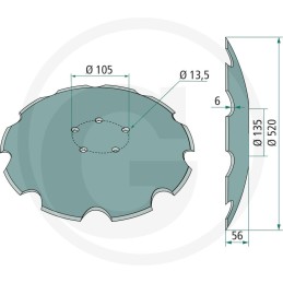 Taler disc Horsch 28071305