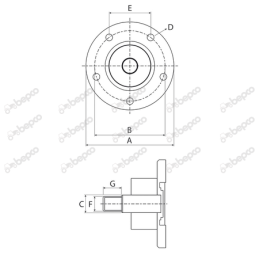 Rulment disc 930000342, BAA-0012