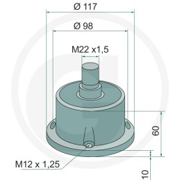 Rulment disc Bednar KM040146, IL50-98/6T-M22