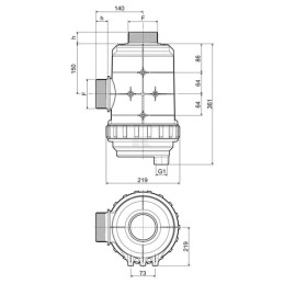 Filtru de absorbție 3" 400-800l/min