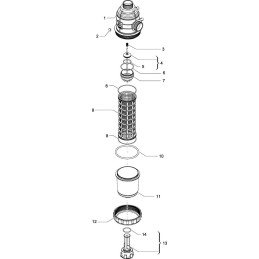 Filtru de absorbție 2" 200-260l/min 3172473 ARAG