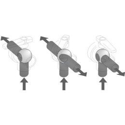 Robinet Arag cu bilă 3 căi 1 1/4" continuu, pentru erbicidat