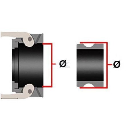 Racord rapid mamă 2" 53mm PP 18107C53 ARAG