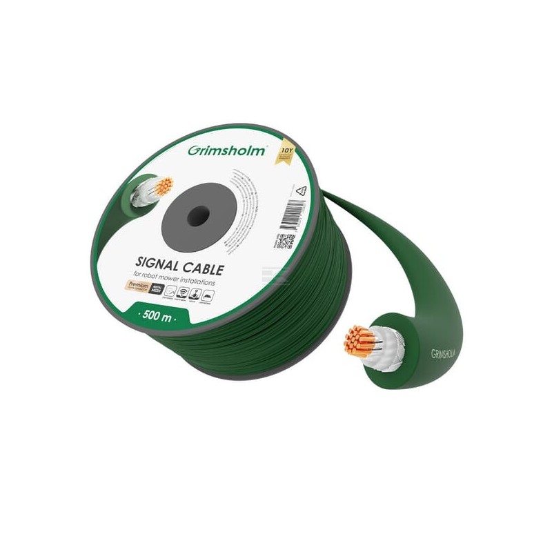 Cablu semnal perimetral robot tuns iarba Ø3.8mm x 500m plasă metalică Protect, nucleu de cupru Cablu semnal perimetral robot tuns iarba Ø3.8mm x 500m plasă metalică Protect, nucleu de cupru