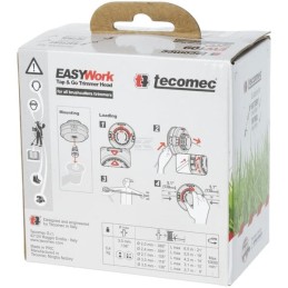 Cap motocoasa Tecomec "EASY Work" 4 1/4" MD M8x1.25 LH M/M10x1.25 LH F, EW109