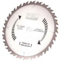Lamă (disc) tăiere motocositoare 24 dinți, 250mm, montare 20mm, Oțel CrV2