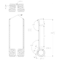 Dinte greblă pick-up McHale CTN00008