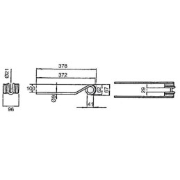 Dinte greblă rotativă Deutz-Fahr VF06580456